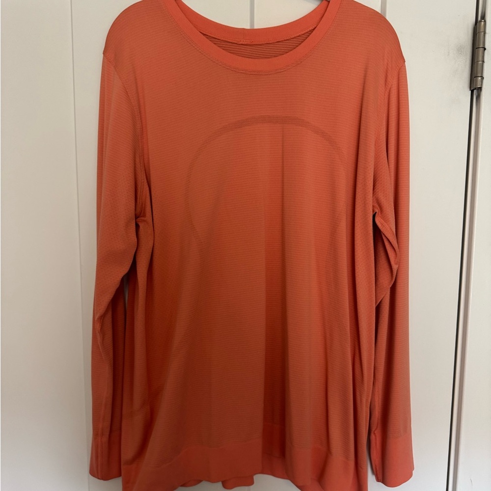 Lululemon Swifty Relaxed Long Sleeve- Coral